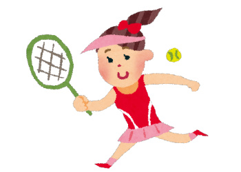 センスあふれるテニス少女